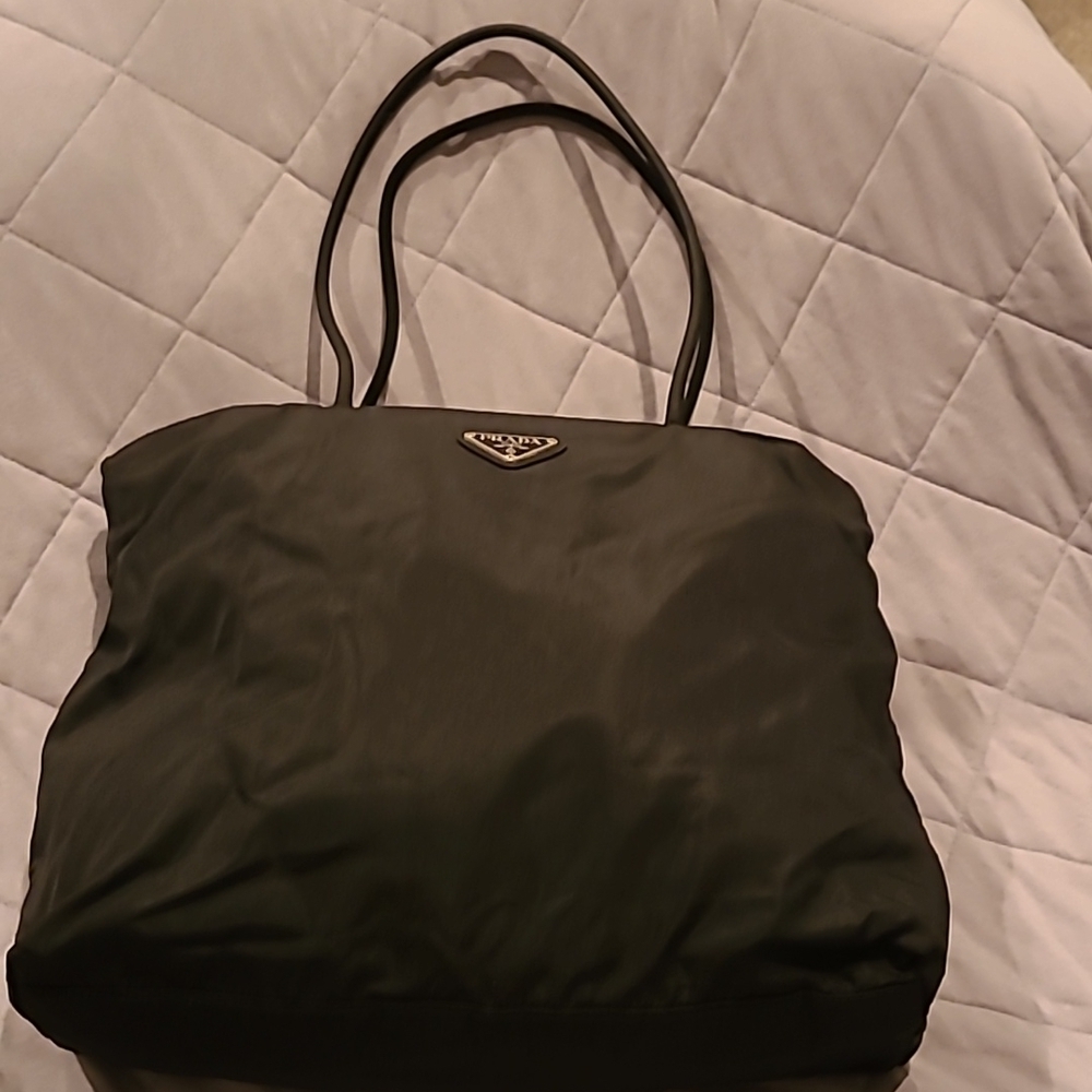 Prada Black Nylon Tessuto Tote